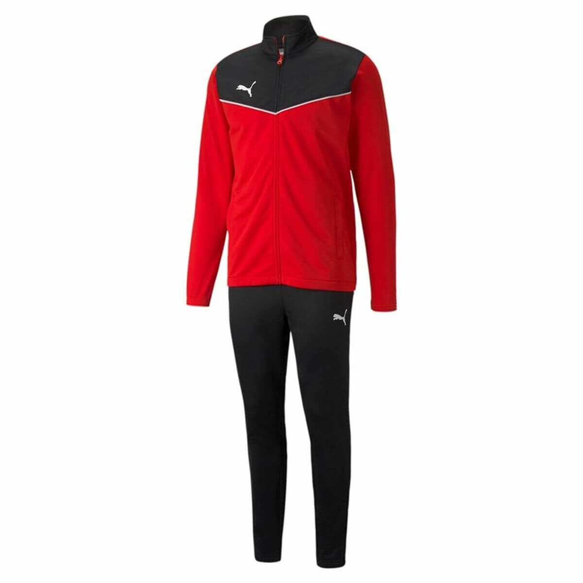 Tracksuit for Adults Puma Individualrise Track Black/Red-10