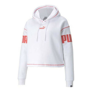 Women’s Hoodie Puma Power Hoodie Fl White-0