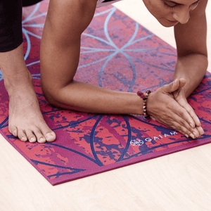 Gaiam Radiance 6mm Yoga Mat - Durable Non-Slip Surface, Extra Cushioning, Eco-Friendly PVC