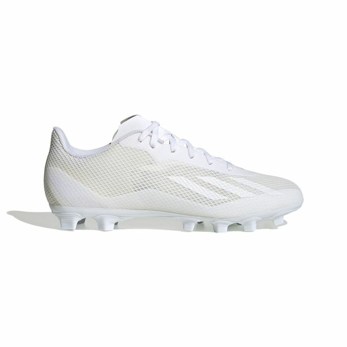 Adult's Adidas X Speedportal.4 FxG football boots in white for outdoor sports and adventures at revlando.com.