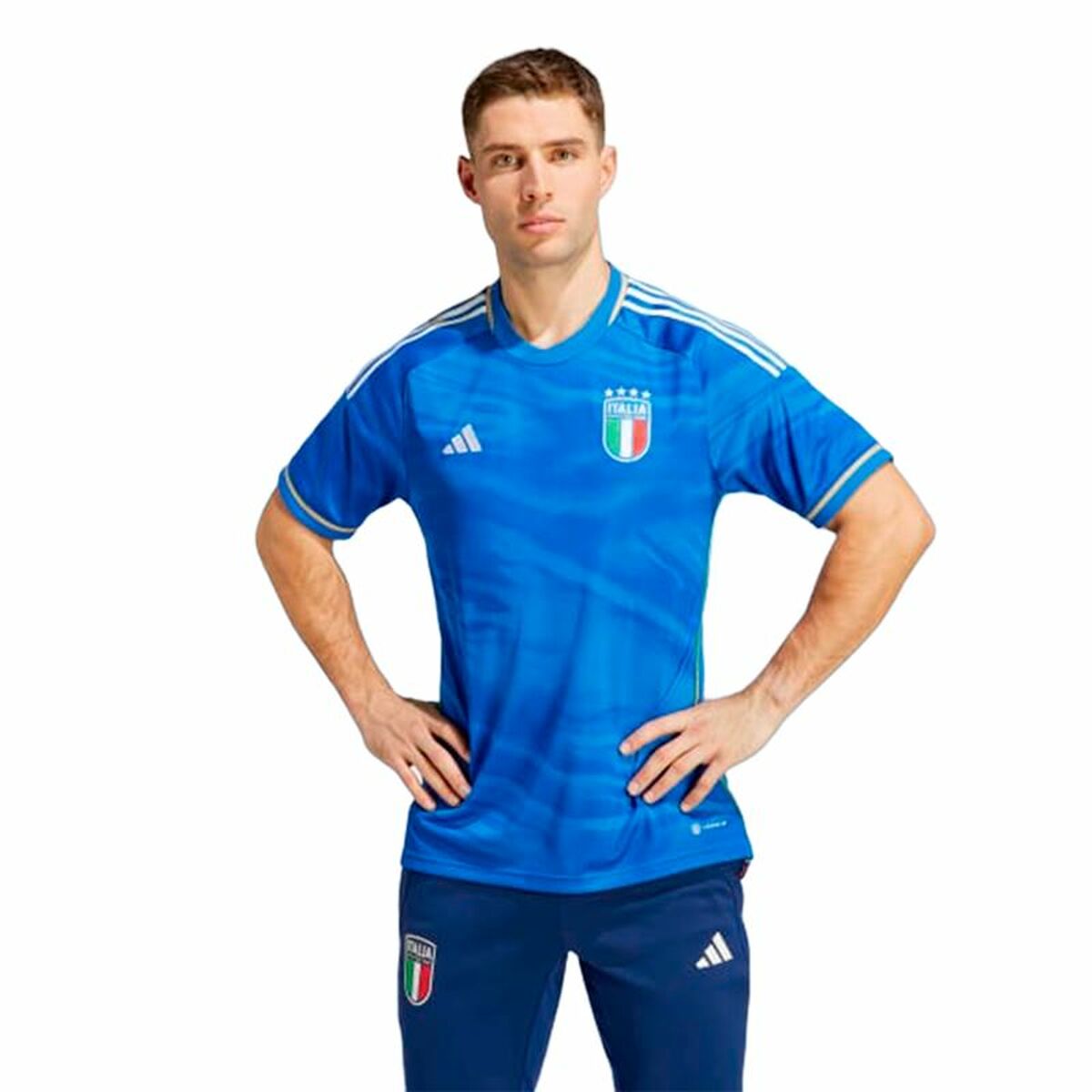 Men's Short-sleeved Football Shirt Adidas Italy 1st kit-2