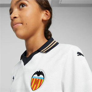 Children's Short Sleeved Football Shirt Puma Valencia.C.F White-3