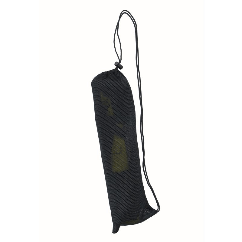 Black mesh storage bag for outdoor training equipment, designed for convenience and travel.