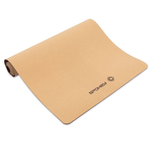 Spokey Savasana Cork Yoga Mat - Natural, Anti-Slip, Eco-Friendly, Easy to Clean | 183 x 61 x 0.4 cm