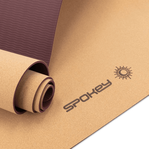 Spokey Savasana Cork Yoga Mat - Natural, Anti-Slip, Eco-Friendly, Easy to Clean | 183 x 61 x 0.4 cm