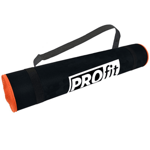 Premium Exercise Mat PROFIT DK 705 - 180x60x0.6cm, Black/Orange - Ideal for Yoga, Pilates, and Gym Workouts