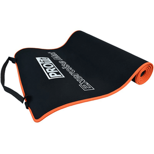 Premium Exercise Mat PROFIT DK 705 - 180x60x0.6cm, Black/Orange - Ideal for Yoga, Pilates, and Gym Workouts