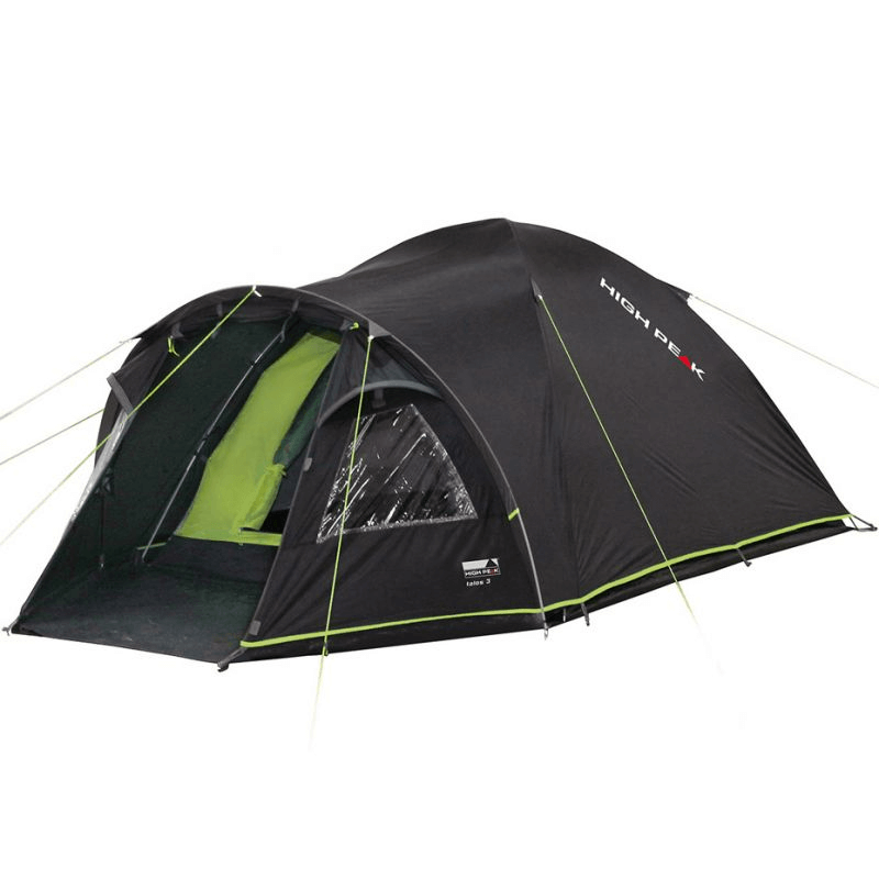 High Peak Talos 3-person tent in dark gray, perfect for outdoor adventures and camping trips. Waterproof and durable design.