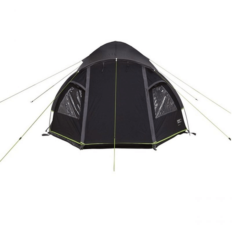 High Peak Talos 3-Person Tent in dark gray, designed for outdoor adventures and spacious enough for camping trips.