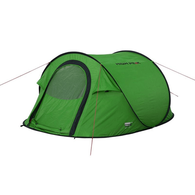 High Peak Vision 3-person lightweight green tent, perfect for outdoor adventures and easy setup for camping trips.