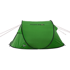 High Peak Vision 3-person green tent, lightweight and water-resistant, perfect for outdoor adventures and camping trips.