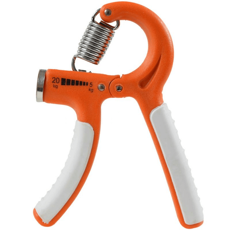 Profit Form Adjustable Hand Clamp, orange grip strength trainer, 5-20 kg for outdoor fitness adventures.