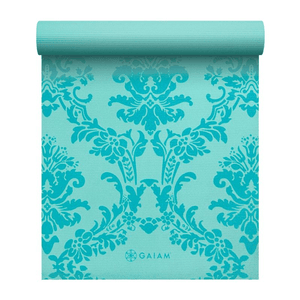 Gaiam Neo Baroque 4mm Yoga Mat - Non-Slip, Durable, Eco-Friendly, Turquoise, 173cm x 61cm