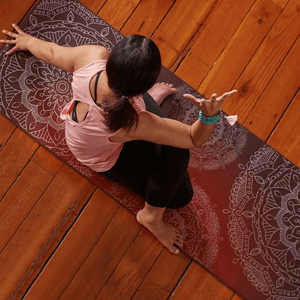 GAIAM Metallic Sun Yoga Mat 6mm - Premium, Eco-Friendly, Non-Slip Yoga Mat for All Levels - 173cm x 61cm