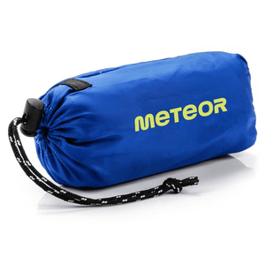 Compact blue carrying pouch for Meteor microfiber towel, perfect for outdoor sports and travel.