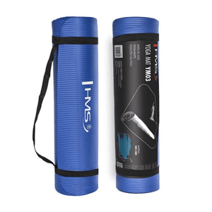 Premium Blue NBR Yoga Mat - HMS YM03 | Perfect Grip & Comfort for Yoga, Fitness & Aerobics