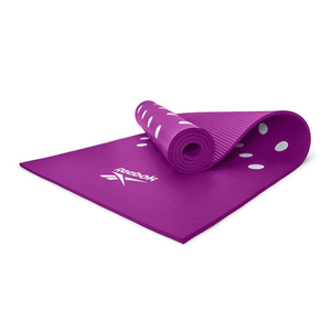 Reebok 7mm Training Mat - Premium Purple NBR Foam Mat for Yoga, Pilates, and Home Workouts