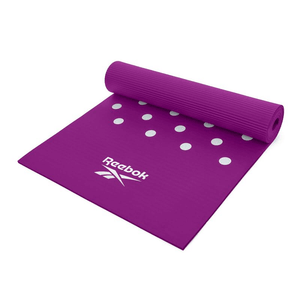 Reebok 7mm Training Mat - Premium Purple NBR Foam Mat for Yoga, Pilates, and Home Workouts