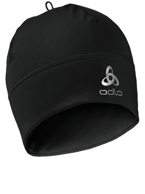 ODLO black outdoor sports hat for men, designed for comfort and durability in outdoor adventures.