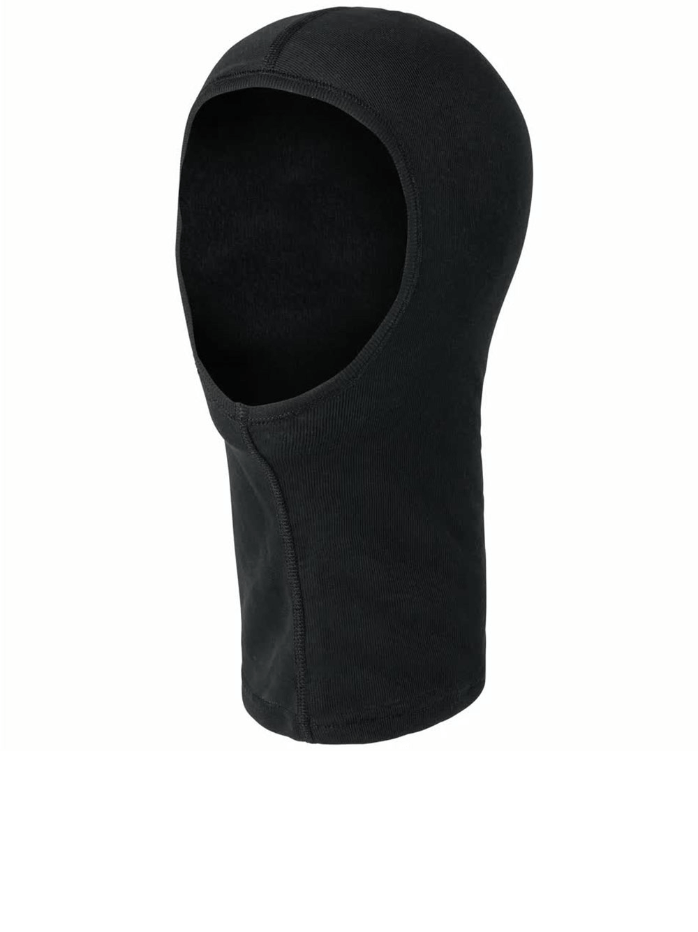 ODLO stretchy black skiing head cover for outdoor sports and winter adventures, designed for comfort and protection.