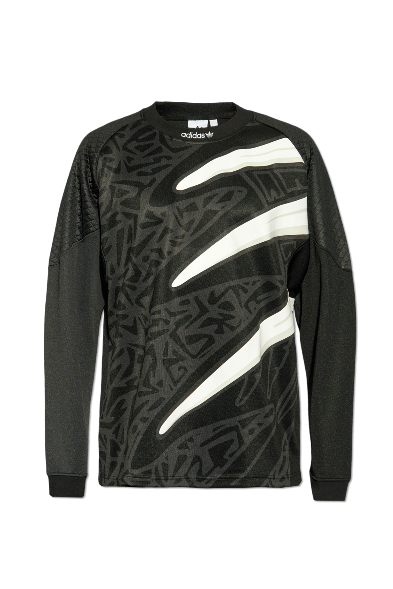 ADIDAS ORIGINALS Men's long-sleeve black t-shirt with unique design, perfect for outdoor sports and adventures.