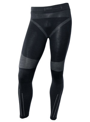 IRON IC thermal men's sports pants in black, designed for outdoor adventures and winter sports comfort.