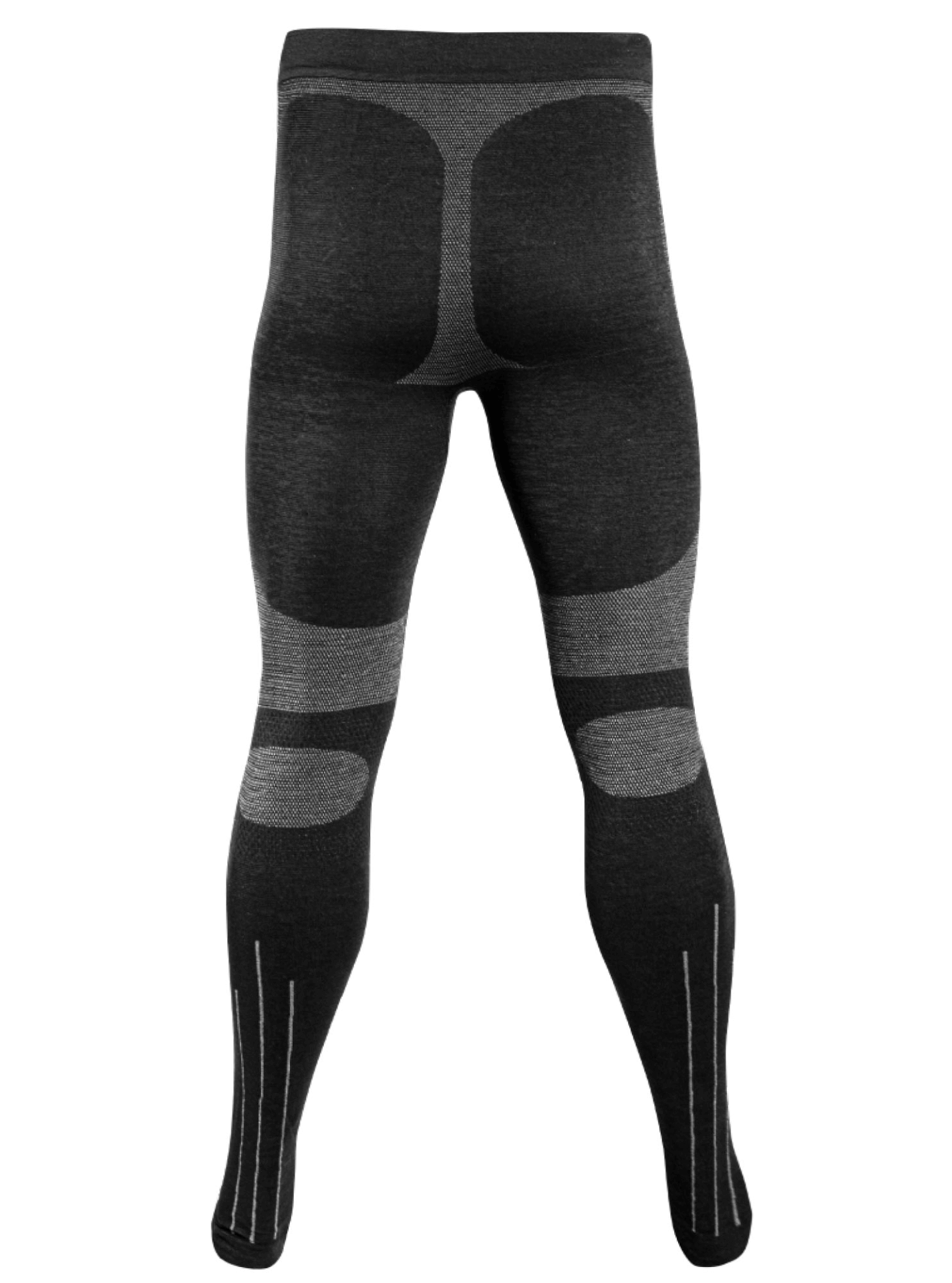 IRON IC thermal men's sports pants in black, designed for outdoor adventures and winter sports comfort.