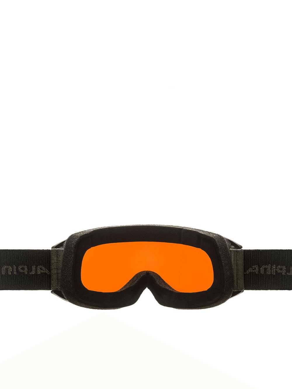 ALPINA trendy protective goggles with orange lenses, designed for outdoor sports and adventures, made in Germany.