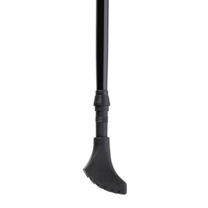 Close-up of the rubber base of Nordic Walking Nils Extreme CARBON NW106 pole, ideal for outdoor sport and adventures.