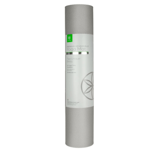 Double-sided Yoga Mat by GAIAM - Icy Frost, 6mm Thickness for Superior Comfort and Stability