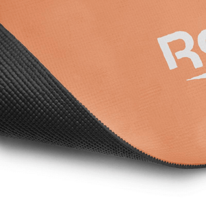 Reebok RAYG-11060BKDD Reversible Yoga Mat - 6mm Thick, Non-Slip, Black and Sand | Portable & Durable