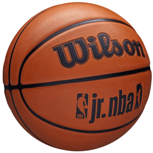 Wilson NBA Jr DRV Fam Logo Basketball - Enhanced Grip & Cushion for Outdoor Play