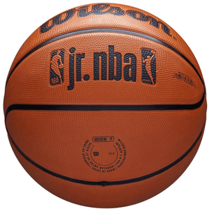 Wilson NBA Jr DRV Fam Logo Basketball - Enhanced Grip & Cushion for Outdoor Play