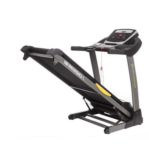 BE8510-i HMS Premium Electric Treadmill with Interactive Fitness App, Audio Input, and Automatic Incline Adjustment