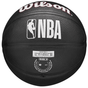 Wilson Team Tribute Chicago Bulls Mini Basketball - Size 3, High-Quality Gum Material, Black