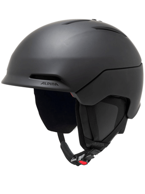 ALPINA trendy outdoor helmet in matte black, designed for ultimate protection and style during adventures and travel.