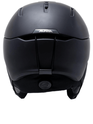 ALPINA trendy outdoor helmet showcasing a sleek black design, perfect for sports, adventure, and travel activities.