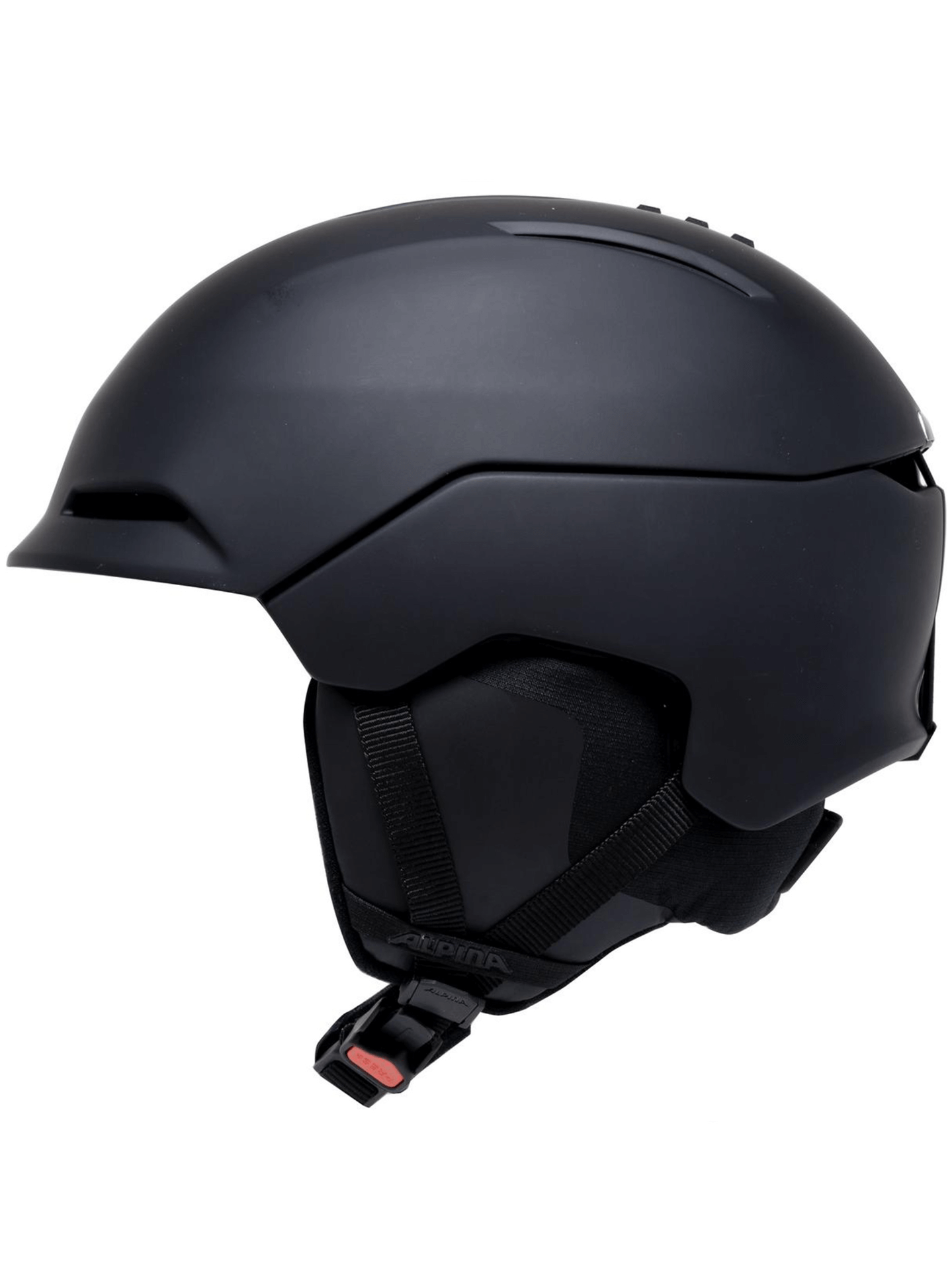 ALPINA trendy outdoor helmet in sleek black, designed for maximum protection and style during sports adventures.