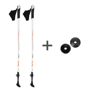 Nordic Walking Nils Extreme CARBON NW106 poles with adjustable length and accessories for outdoor sports and adventures.