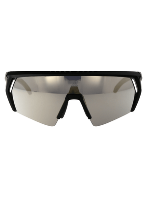 ADIDAS men's semi-frame sports sunglasses with UV protection, sleek design for outdoor adventures and travel.