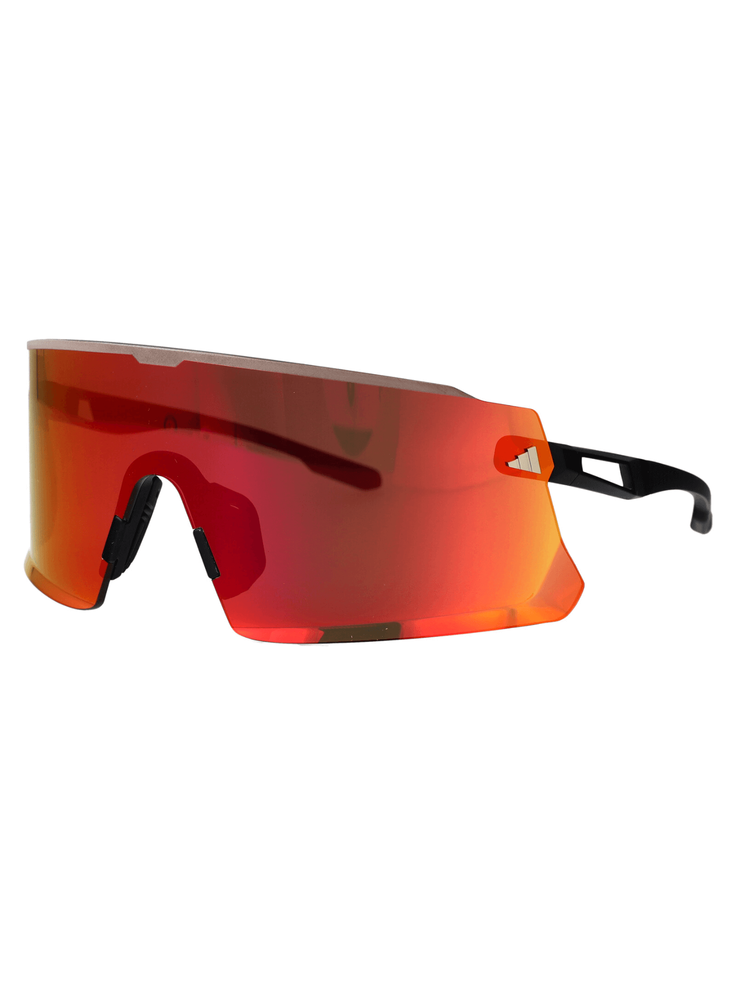 ADIDAS Men's fashionable sports sunglasses with red mirrored lenses, perfect for outdoor adventures and travel activities.