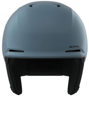 ALPINA trendy hard-shell outdoor sports helmet in blue, designed for style, durability, and comfort during adventures.