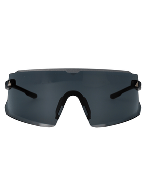 ADIDAS trendy geometric sunglasses for outdoor sports and travel with a sleek black design and durable construction.