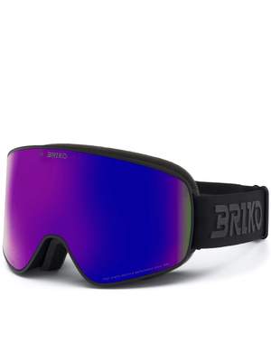 BRIKO Trendy Design Protective Goggles with purple mirror lens and adjustable strap, ideal for outdoor sports and adventures.