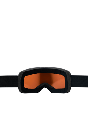 ALPINA trendy design protective goggles with orange lens and adjustable strap for outdoor sports and adventures.