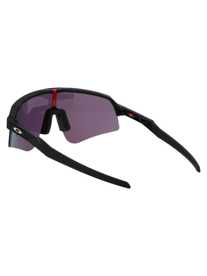 OAKLEY Men's Sutro Lite Sweep sports sunglasses in black and purple for outdoor adventure and travel activities.