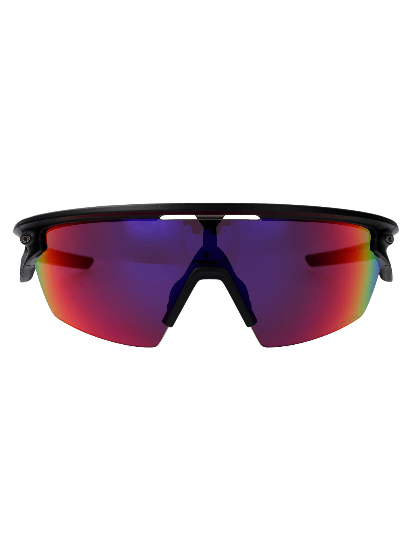 OAKLEY outdoor sports sunglasses with rainbow lenses, designed for adventure and travel, showcasing sleek Italian craftsmanship.