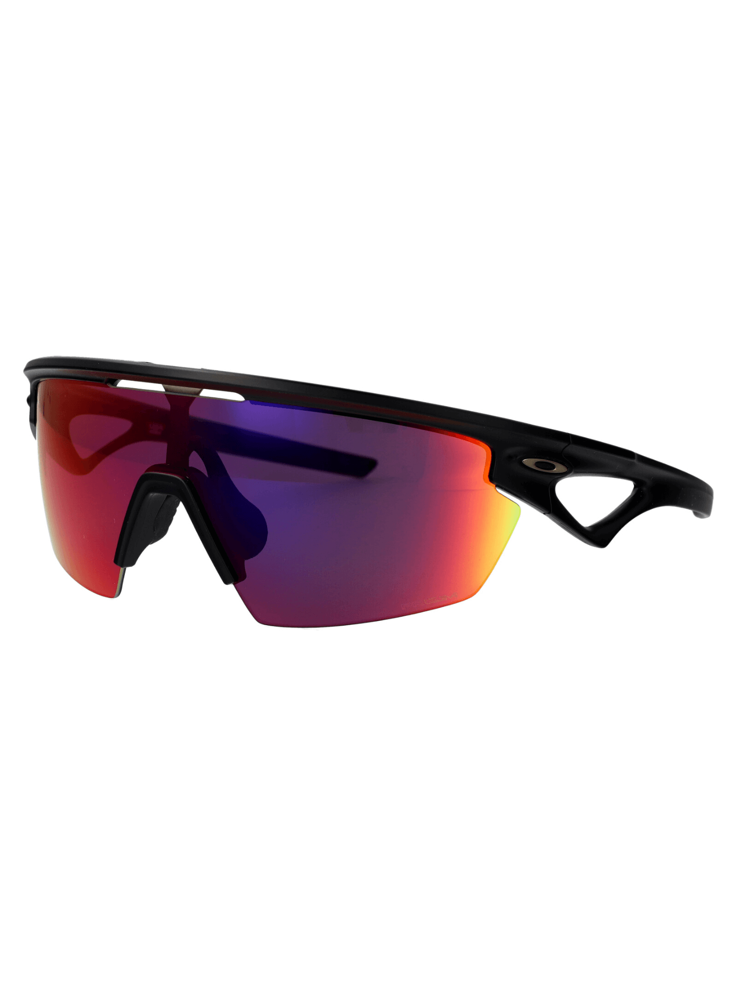 OAKLEY outdoor sports sunglasses with rainbow lenses, designed for adventure and travel, showcasing sleek Italian craftsmanship.