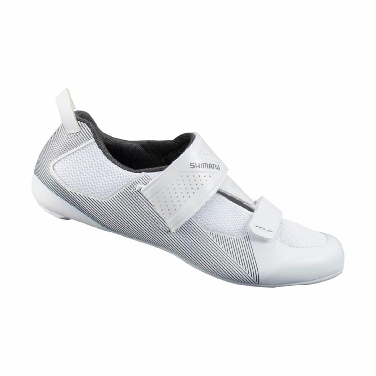 Cycling shoes Shimano Tri TR501 in White/Grey, ideal for outdoor adventures and camping activities from revlando.com.