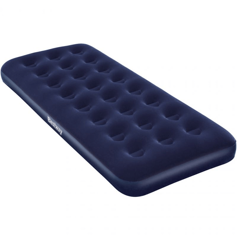 Bestway Single Velour Air Mattress - Comfortable, Durable & Easy to Inflate/Deflate - 185x76x22cm